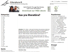 Tablet Screenshot of literatura.lt